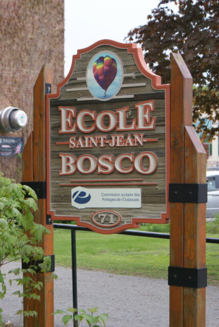 Panneau école Saint-Jean Bosco