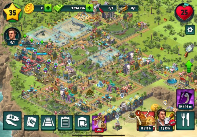 Capture du jeu Jurassic Dinosaur: Park Game sur iOS