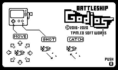 Ecran principal et commandes de Battleship Godios