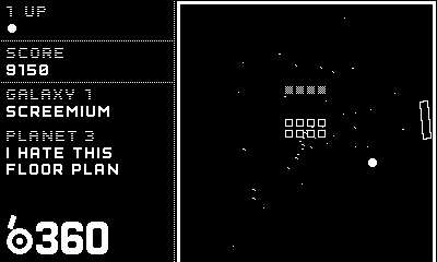 b360 est un jeu de casse briques sur Playdate.